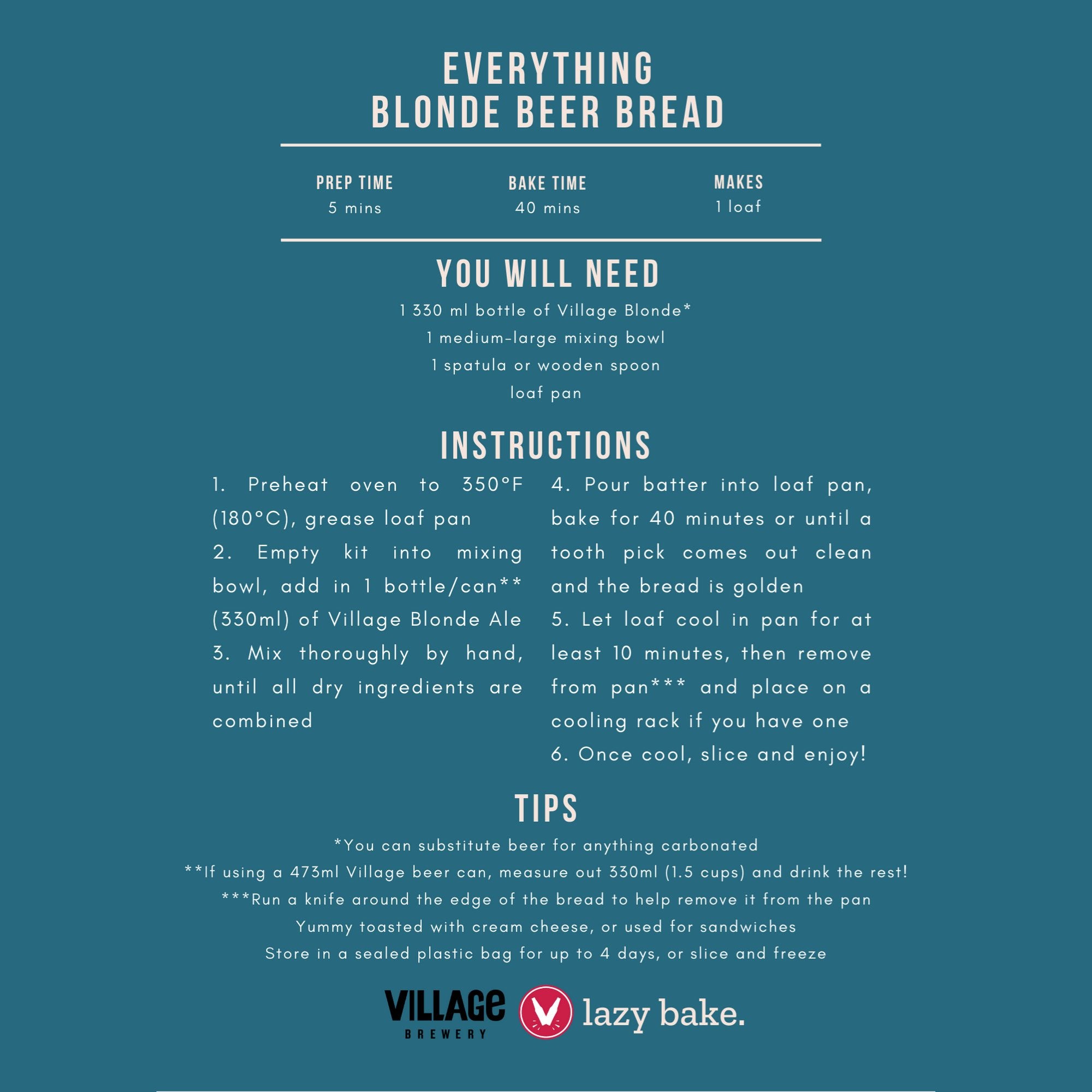 Everything Beer Bread - Lazy Bake